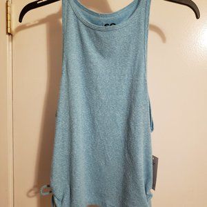 SO Blue Tank Top with Tie sides NWT
